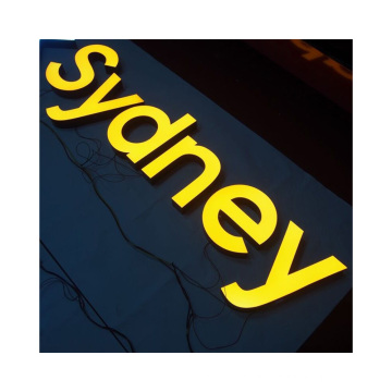 Custom made outdoor high brightness 12V light led sign board wholesale channel letters 3d acrylic led signs